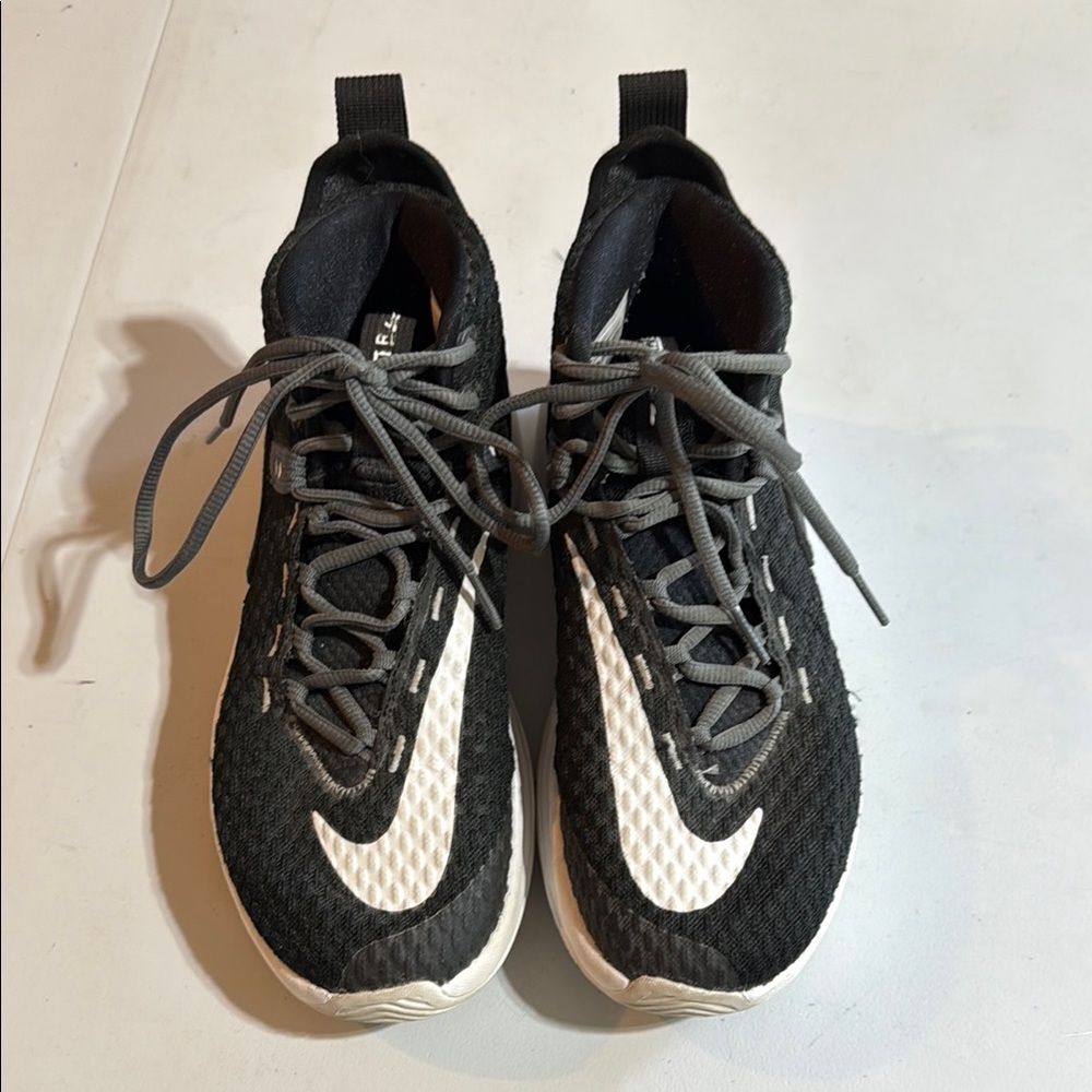 Nike Zoom High Top Black and White Athletic Sneakers